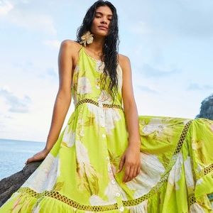 FARM RIO Neon Garden Dress in size Medium